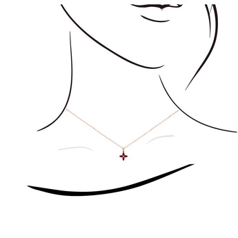 Ixora・紅寶石鑽石吊墜 - WILLS JEWELLERY