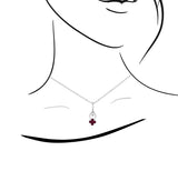 Ixora・紅寶石鑽石吊墜II - WILLS JEWELLERY