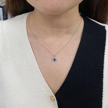 Ixora・藍寶石鑽石吊墜II - WILLS JEWELLERY