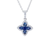 Ixora・藍寶石鑽石吊墜II - WILLS JEWELLERY