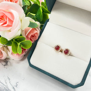 《Jedi Spinel 絕地 • 紅尖晶石》鑽石耳環 - WILLS JEWELLERY