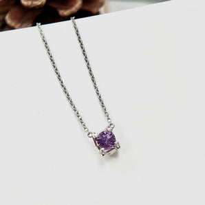 JUST・圓形堇紫色藍寶石頸鏈 - WILLS JEWELLERY