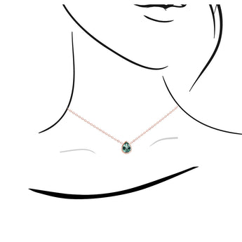 JUST・翠綠碧璽水滴吊墜 - WILLS JEWELLERY