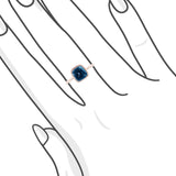 JUST・枕形糖包山切割倫敦藍托帕石戒指 - WILLS JEWELLERY