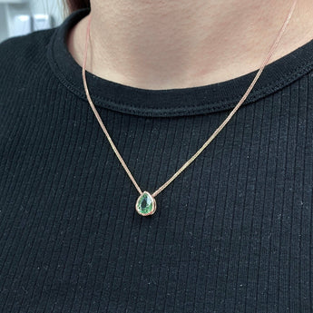 JUST・翠綠碧璽水滴吊墜 - WILLS JEWELLERY