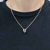 JUST・翠綠碧璽水滴吊墜 - WILLS JEWELLERY