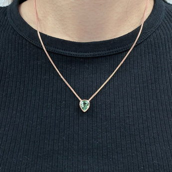 JUST・翠綠碧璽水滴吊墜 - WILLS JEWELLERY