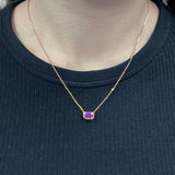 JUST・小八角堇紫色藍寶石頸鏈 - WILLS JEWELLERY