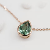 JUST・翠綠碧璽水滴吊墜 - WILLS JEWELLERY