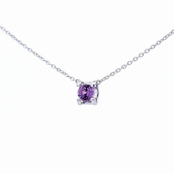 JUST・圓形堇紫色藍寶石頸鏈 - WILLS JEWELLERY