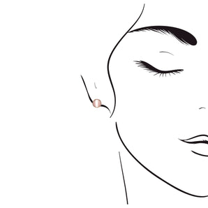 JUST・弧面形貓眼月亮石耳環 - WILLS JEWELLERY