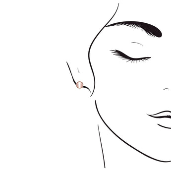 JUST・弧面形貓眼月亮石耳環 - WILLS JEWELLERY