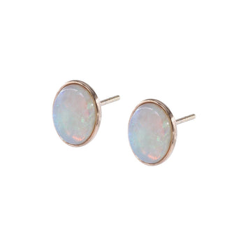 JUST・弧面形蛋白石耳環 - WILLS JEWELLERY