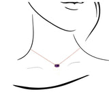 JUST・小八角堇紫色藍寶石頸鏈 - WILLS JEWELLERY