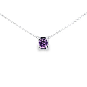 JUST・圓形堇紫色藍寶石頸鏈 - WILLS JEWELLERY