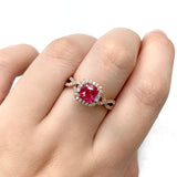 馬亨蓋 (Mahenge) 尖晶石鑽石戒指 I - WILLS JEWELLERY