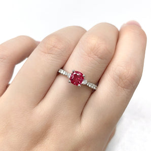 馬亨蓋 (Mahenge) 尖晶石鑽石戒指 II - WILLS JEWELLERY