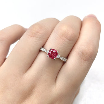 馬亨蓋 (Mahenge) 尖晶石鑽石戒指 II - WILLS JEWELLERY