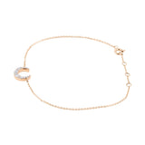 MOON • 18K玫瑰金鑽石手鏈 - WILLS JEWELLERY