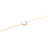 MOON • 18K玫瑰金鑽石手鏈 - WILLS JEWELLERY