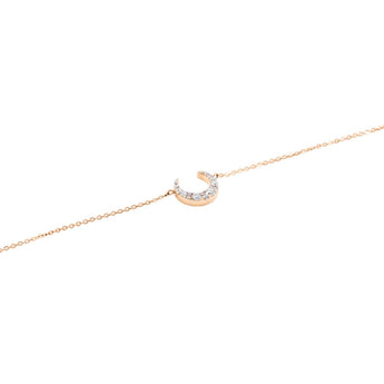MOON • 18K玫瑰金鑽石手鏈 - WILLS JEWELLERY