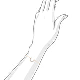 MOON • 18K玫瑰金鑽石手鏈 - WILLS JEWELLERY