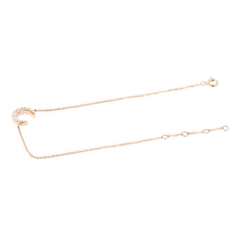 MOON • 18K玫瑰金鑽石手鏈 - WILLS JEWELLERY