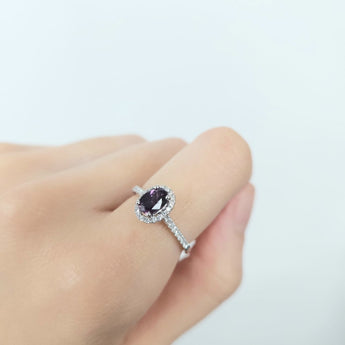 經典橢圓形尖晶石戒指 - WILLS JEWELLERY