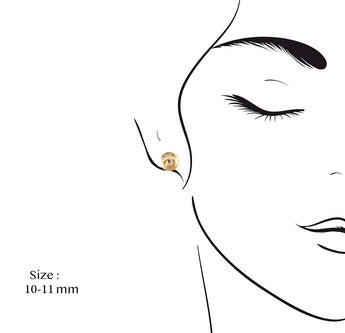 【網店限定】經典南洋金檳色珍珠耳環 - WILLS JEWELLERY