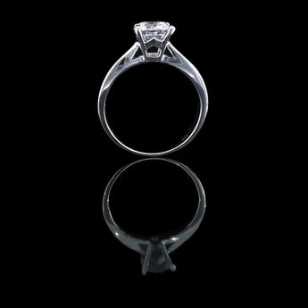 經典四爪皇冠雕刻刀肶鑽石戒指款式 - WILLS JEWELLERY