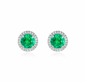 《圓 • 緣》綠寶石耳環 - WILLS JEWELLERY