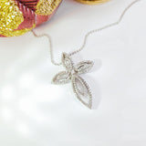 雙馬眼十字架鑽石吊墜 - WILLS JEWELLERY