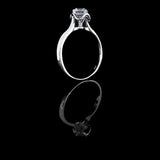 經典四爪花樣大教堂式刀肶鑽石戒指款式 - WILLS JEWELLERY