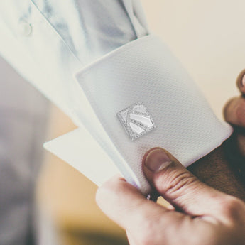 方形鑽石袖口鈕 - WILLS JEWELLERY