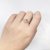 橢圓形摩根石鑽石戒指 - WILLS JEWELLERY