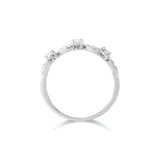 葉藤 • 鑽石珠邊雕花戒指 - WILLS JEWELLERY