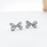 小蝴蝶結鑽石耳環 - WILLS JEWELLERY