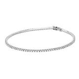 現代圓形鑽石白金手鏈 - WILLS JEWELLERY