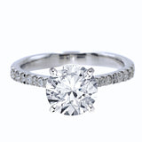 四爪半臂漸幼鑽石戒指 - WILLS JEWELLERY