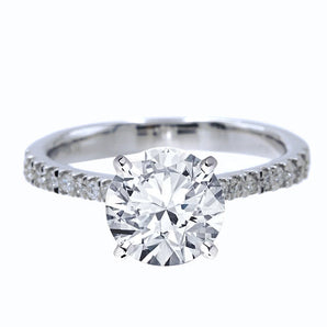 四爪半臂漸幼鑽石戒指 - WILLS JEWELLERY