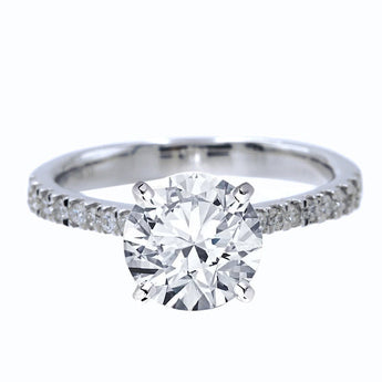 四爪半臂漸幼鑽石戒指 - WILLS JEWELLERY