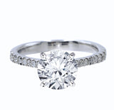 四爪半臂漸幼鑽石戒指 - WILLS JEWELLERY