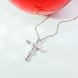 圓梯十字架鑽石吊墜 - WILLS JEWELLERY