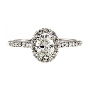 蛋形圍石鑽石戒指款式 - WILLS JEWELLERY