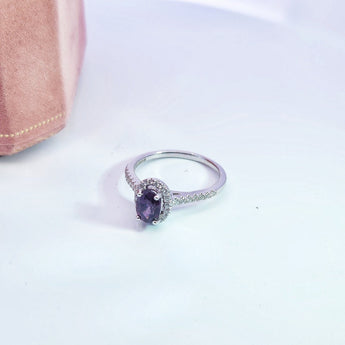 經典橢圓形尖晶石戒指 - WILLS JEWELLERY