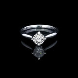 經典四爪皇冠刀肶鑽石戒指款式 - WILLS JEWELLERY