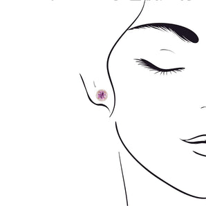 《圓 • 緣》粉紅寶石耳環 (玫瑰金) - WILLS JEWELLERY