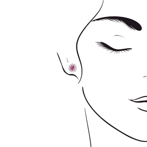 《圓 • 緣》粉紅寶石耳環 - WILLS JEWELLERY