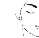 《圓 • 緣》粉紅寶石耳環 - WILLS JEWELLERY