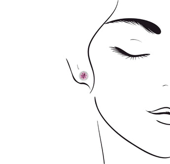 《圓 • 緣》粉紅寶石耳環 - WILLS JEWELLERY